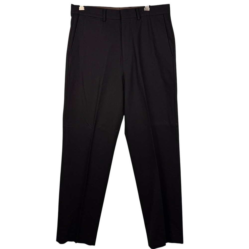 Club Monaco Right Pant Dress Pants Trousers Men's 33 Black Career Business